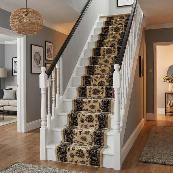 Legacy Crème/Marron 58020-160 Tapis d’escalier