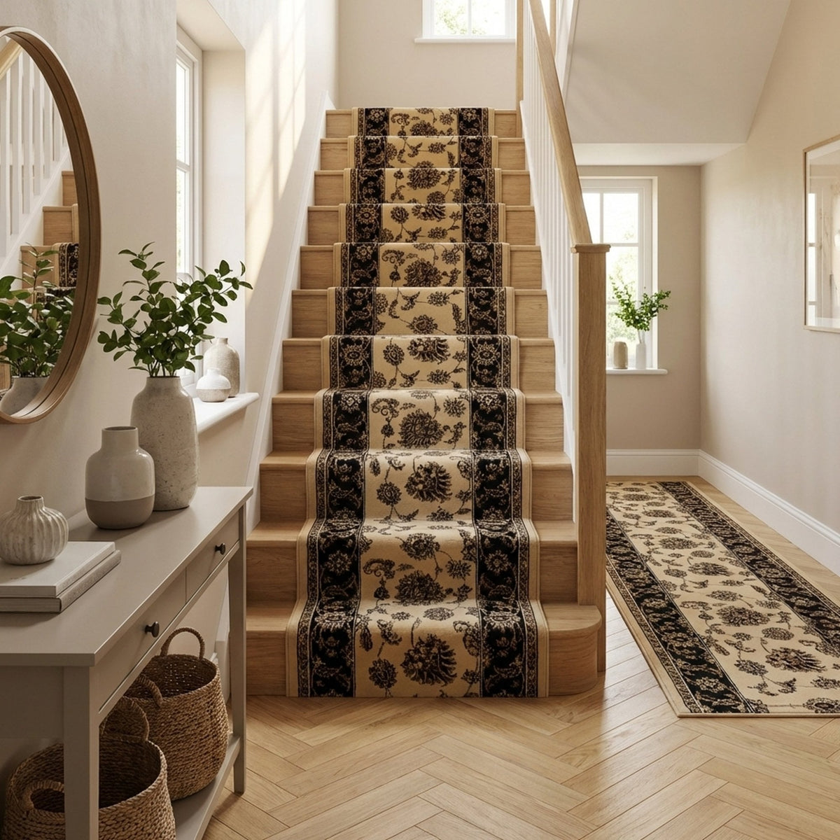 Legacy Crème/Marron 58020-160 Tapis d’escalier