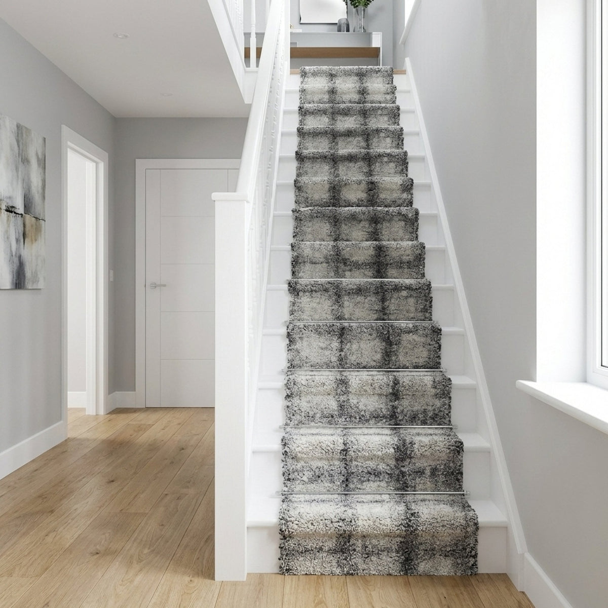 Mehari Noir/White 23095-6248 Tapis d’escalier