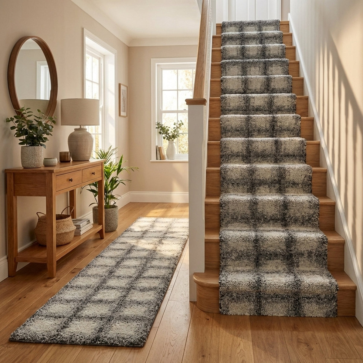 Mehari Noir/White 23095-6248 Tapis d’escalier