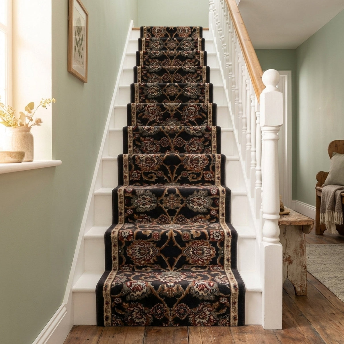 Melody Anthracite 985020-558 Stair Runner