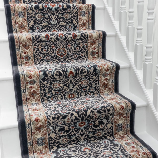 Melody Anthracite Ivory 985022-558 Stair Runner