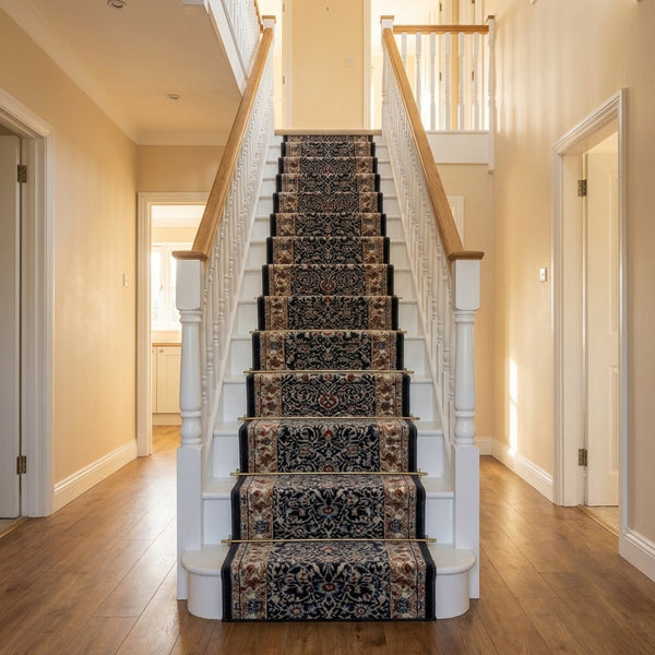 Melody Anthracite Ivory 985022-558 Stair Runner