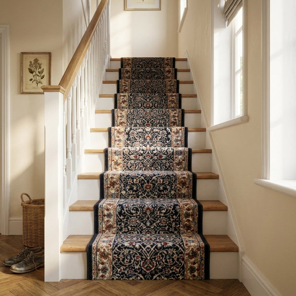 Melody Anthracite Ivory 985022-558 Stair Runner