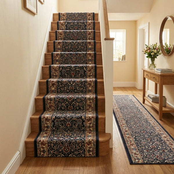 Melody Anthracite Ivory 985022-558 Stair Runner