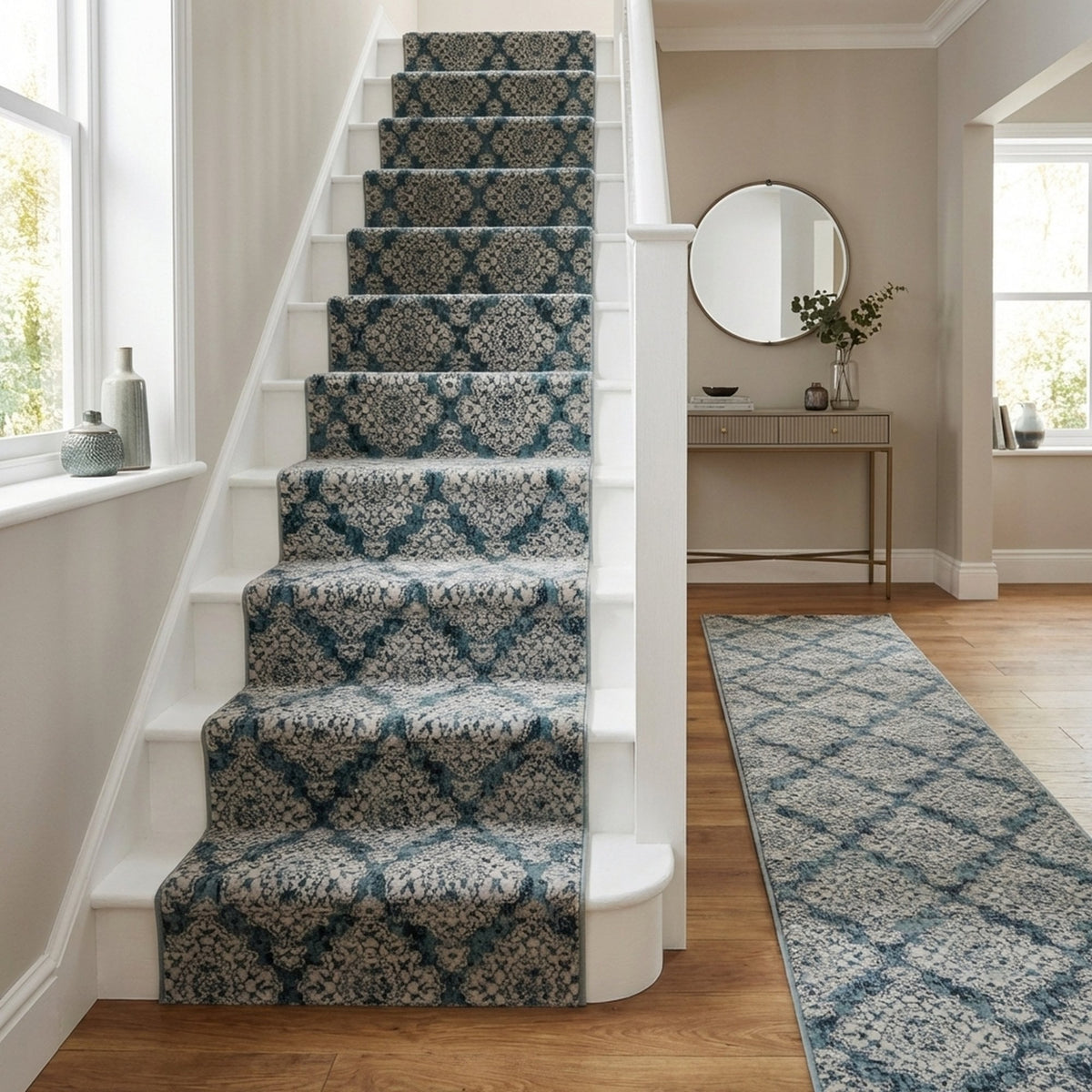Melody Blue 985015-119 Stair Runner