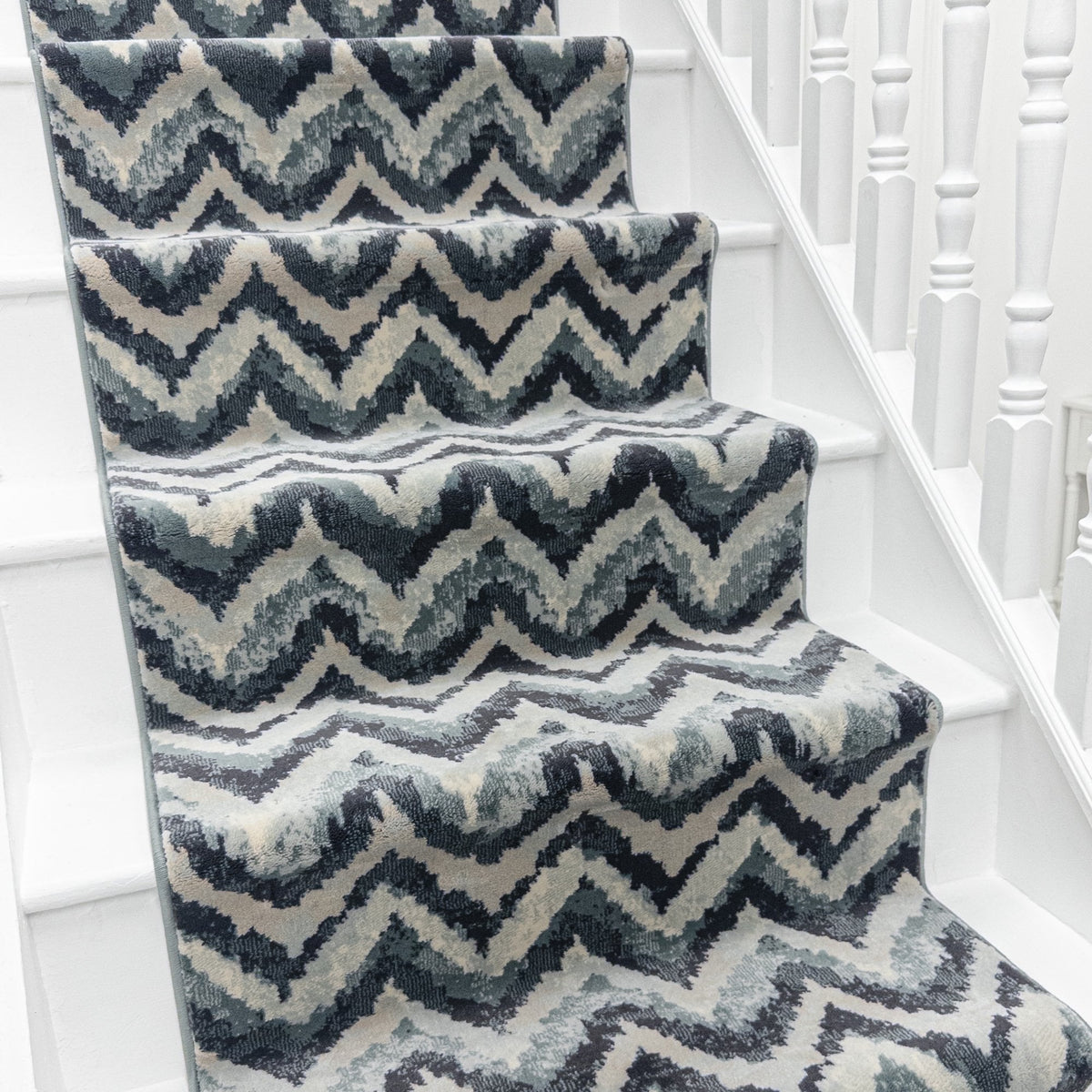 Melody Blue Beige 985018-119 Stair Runner