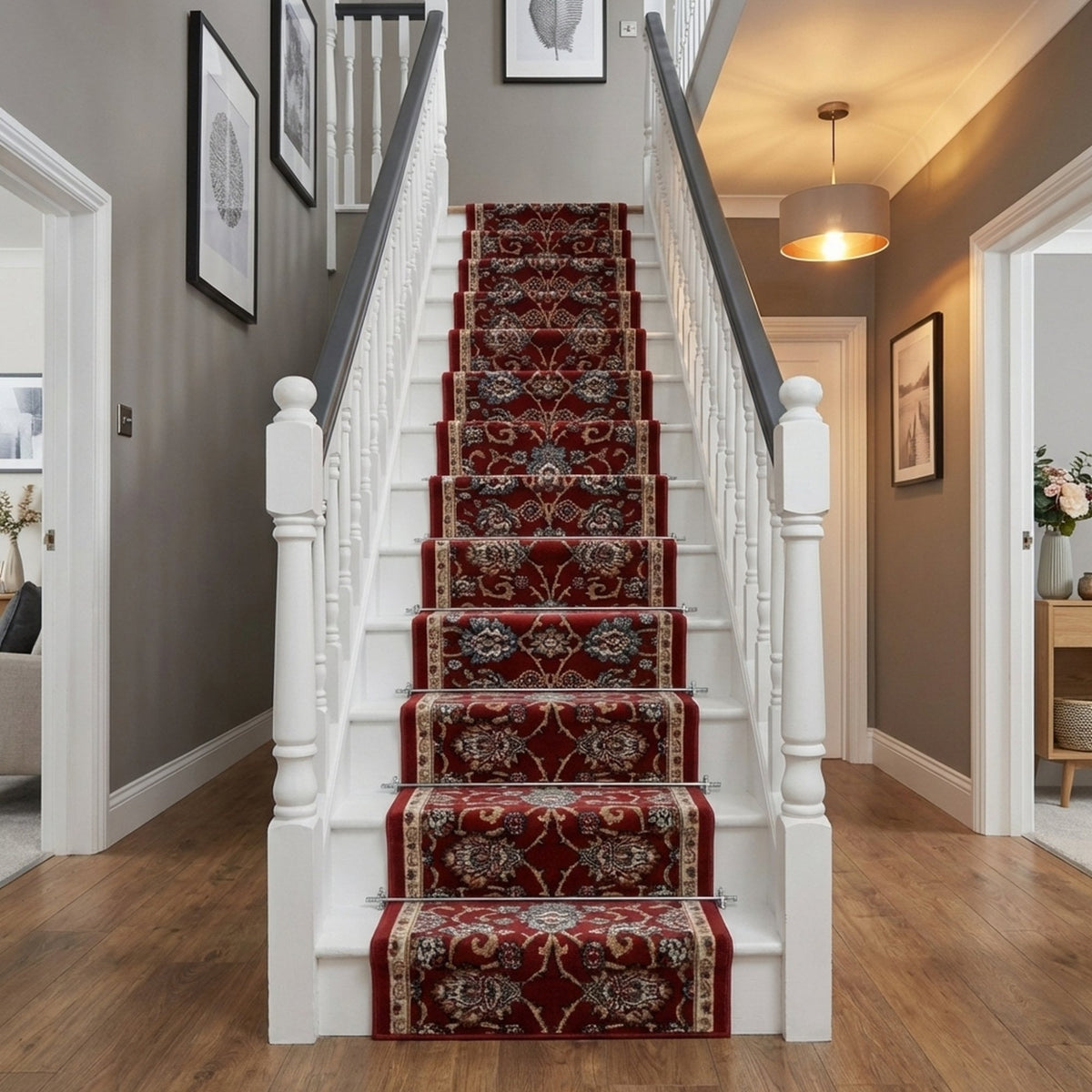 Melody Red 985020-339 Stair Runner