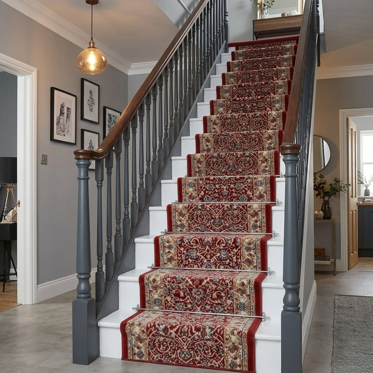 Melody Red 985022-339 Stair Runner