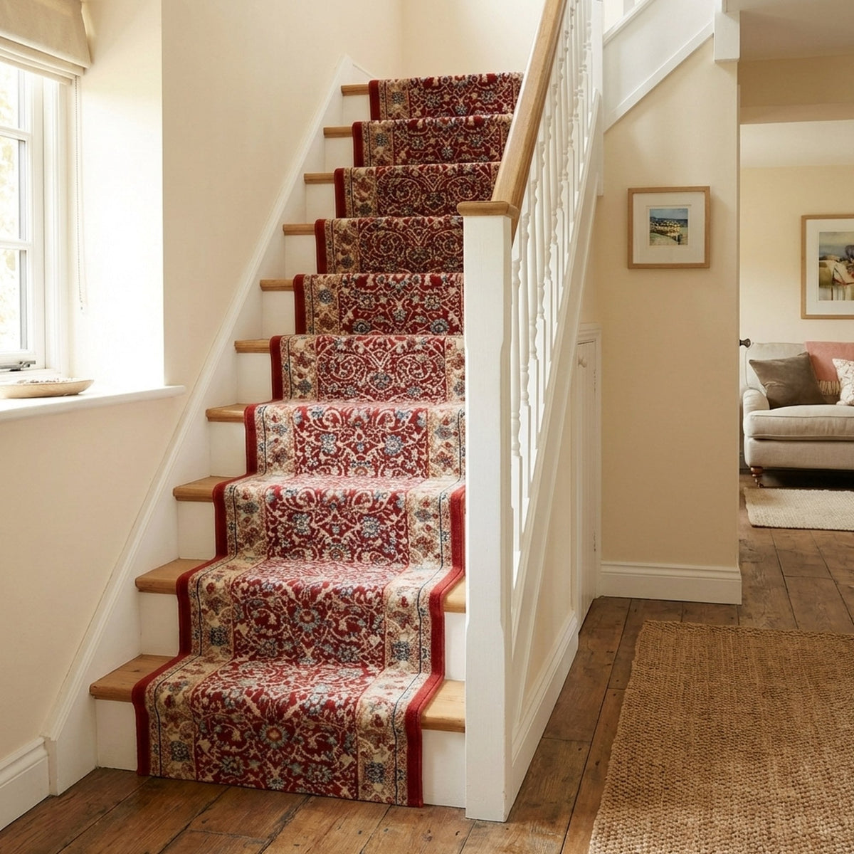 Melody Red 985022-339 Stair Runner