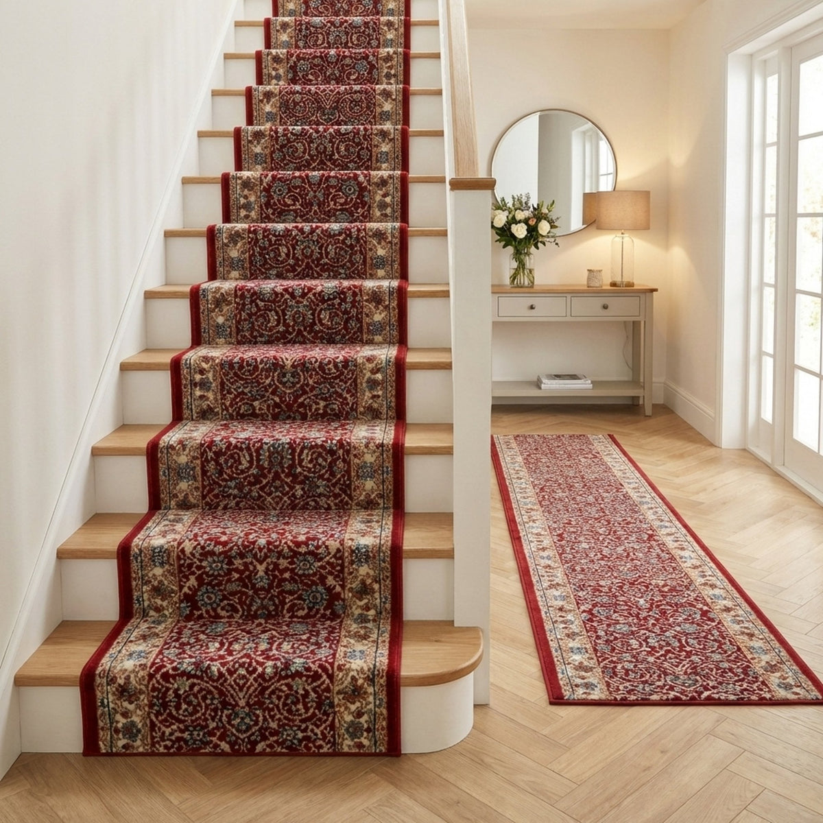 Melody Red 985022-339 Stair Runner