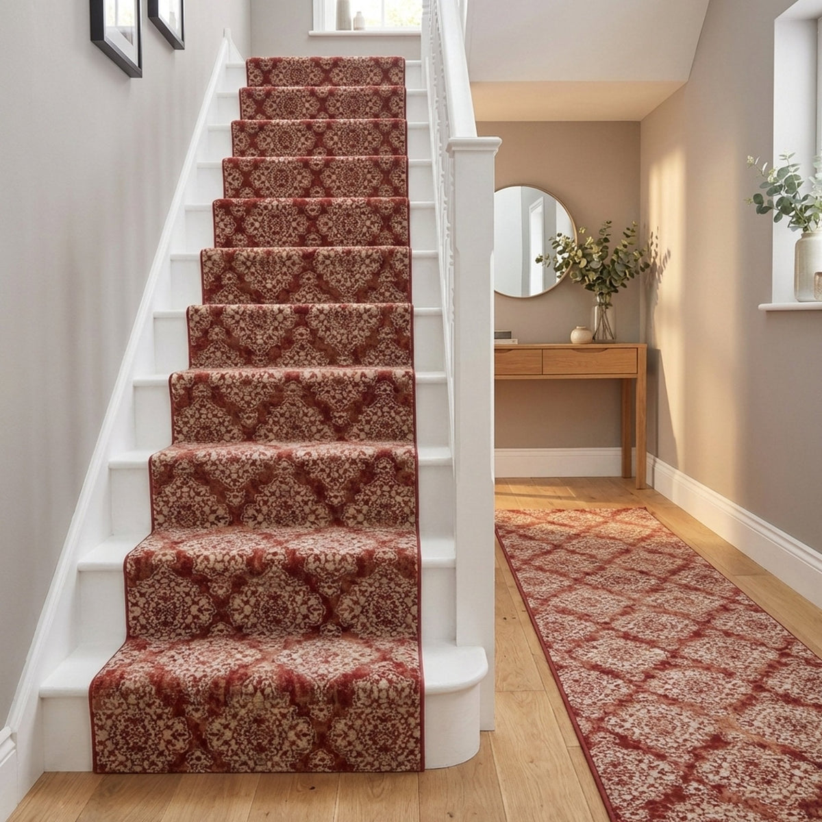 Melody Terracotta 985015-619 Stair Runner