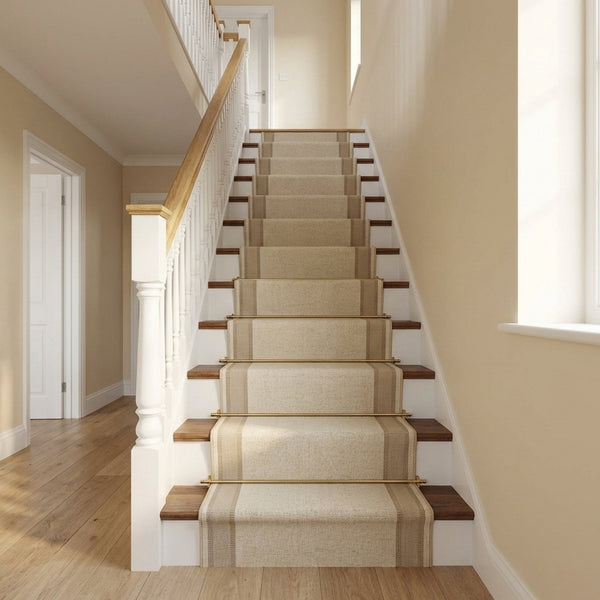 Mysterio Ivoire/Beige 1234-102 Tapis d'escalier