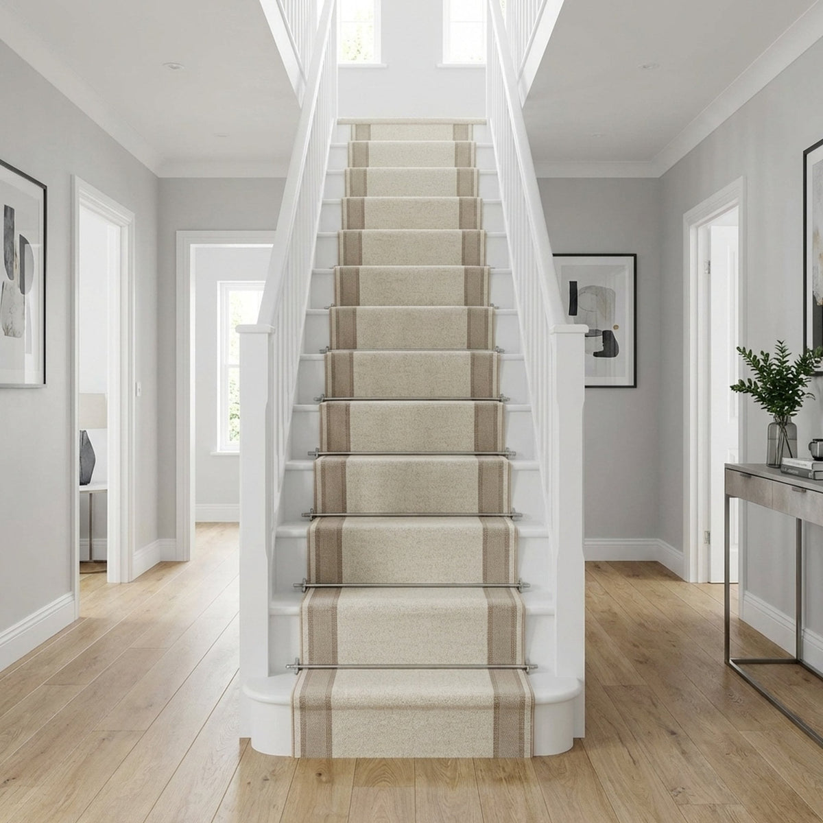 Mysterio Ivoire/Beige 1234-102 Tapis d'escalier