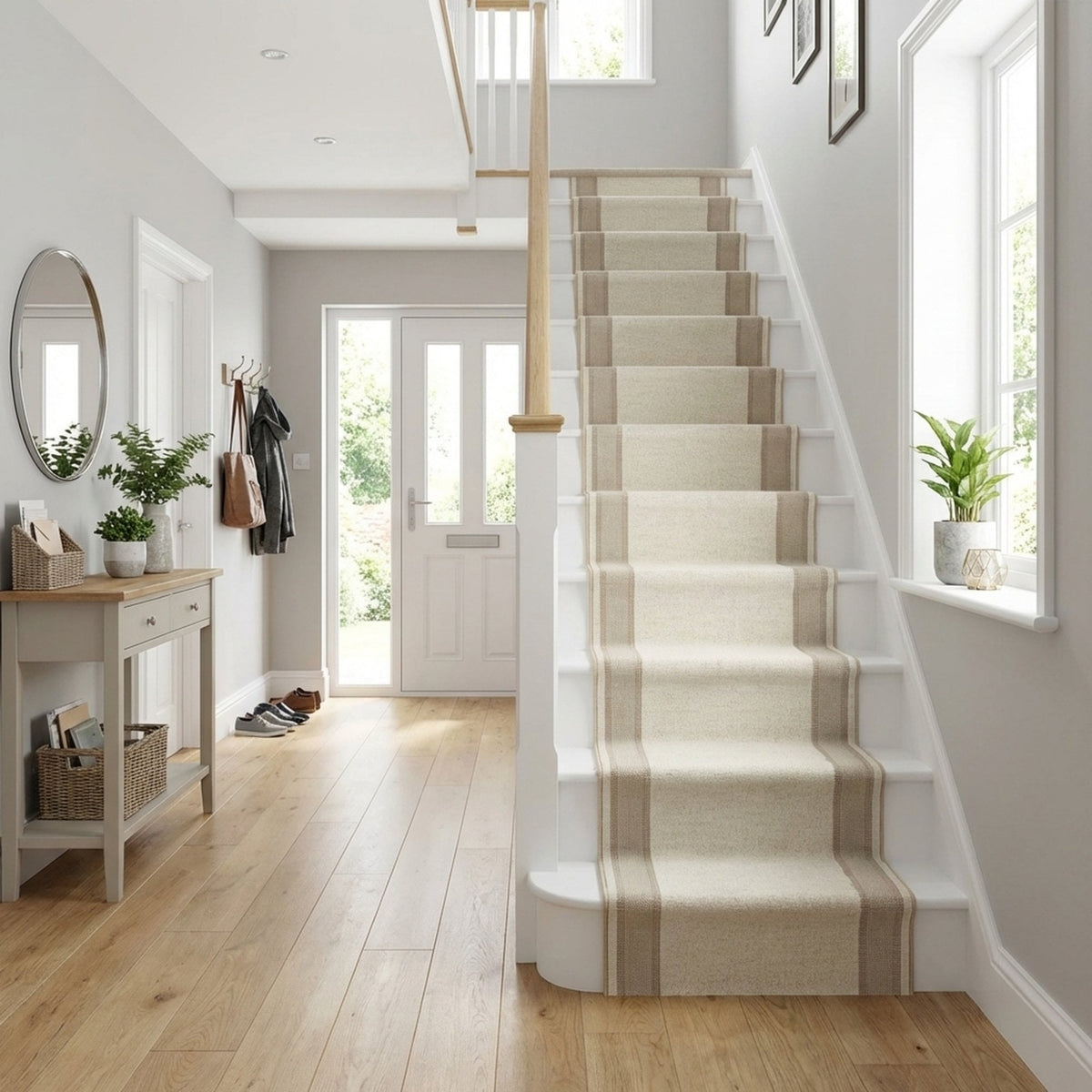Mysterio Ivoire/Beige 1234-102 Tapis d'escalier