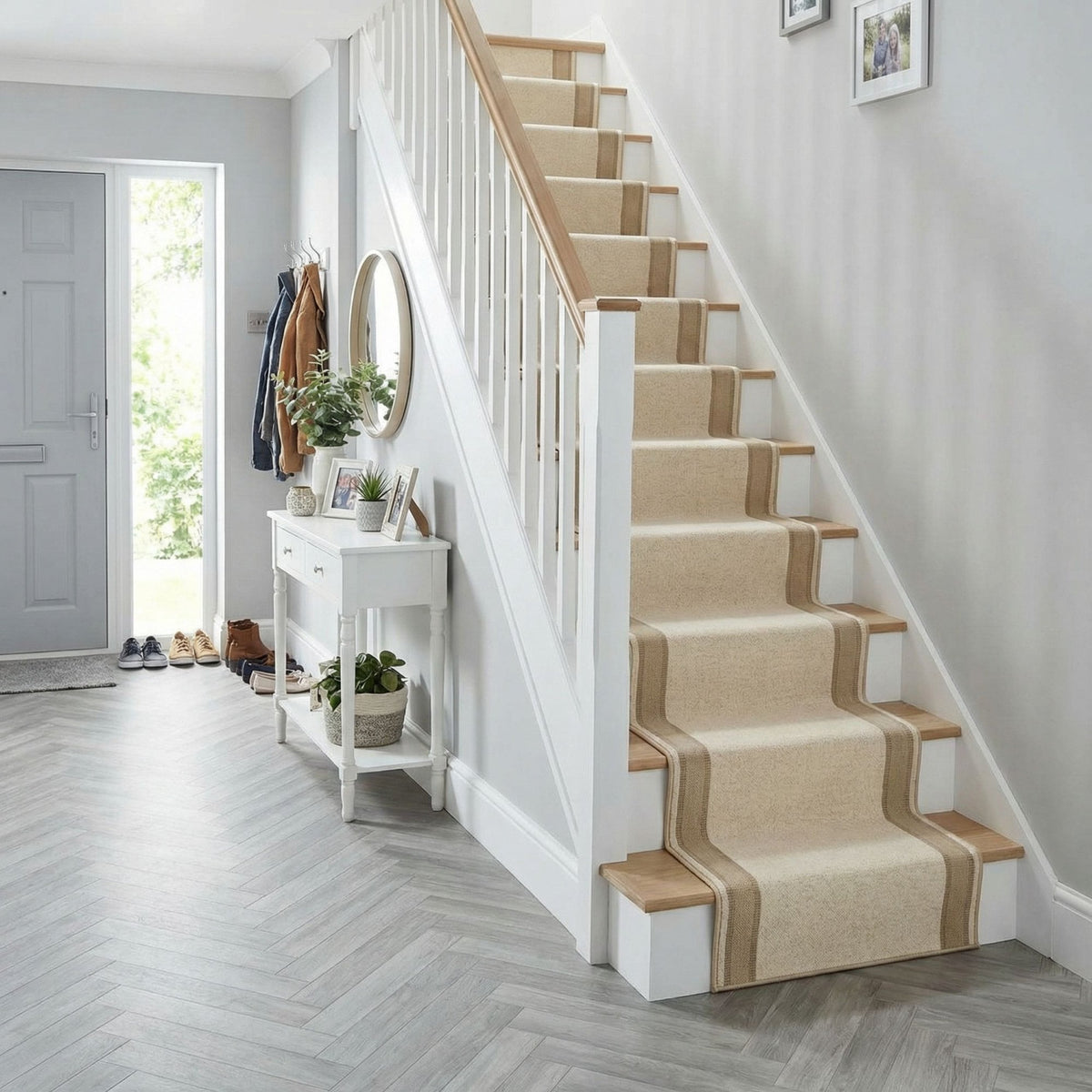 Mysterio Ivoire/Beige 1234-102 Tapis d'escalier