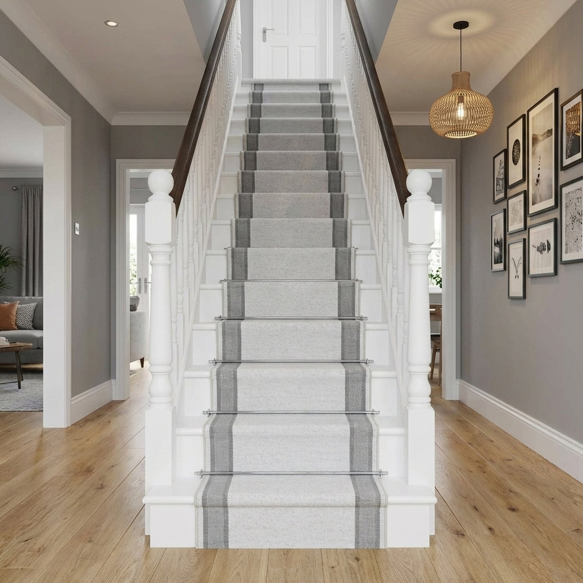 Chemin d'escalier Mysterio Light Silver 1234-910