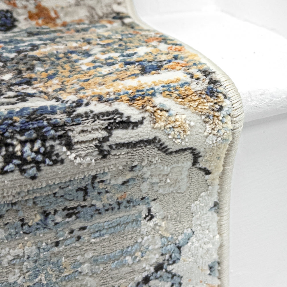 Reha Cream/Beige/Blue 1063-185 Stair Runner