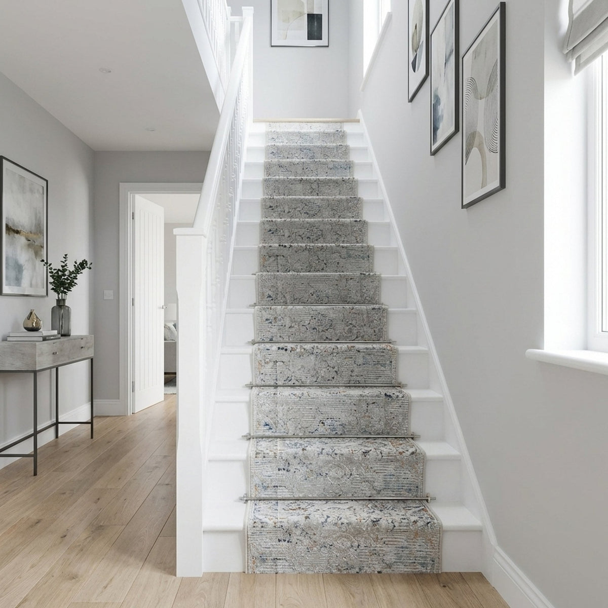 Reha Cream/Multi 1061-199 Stair Runner