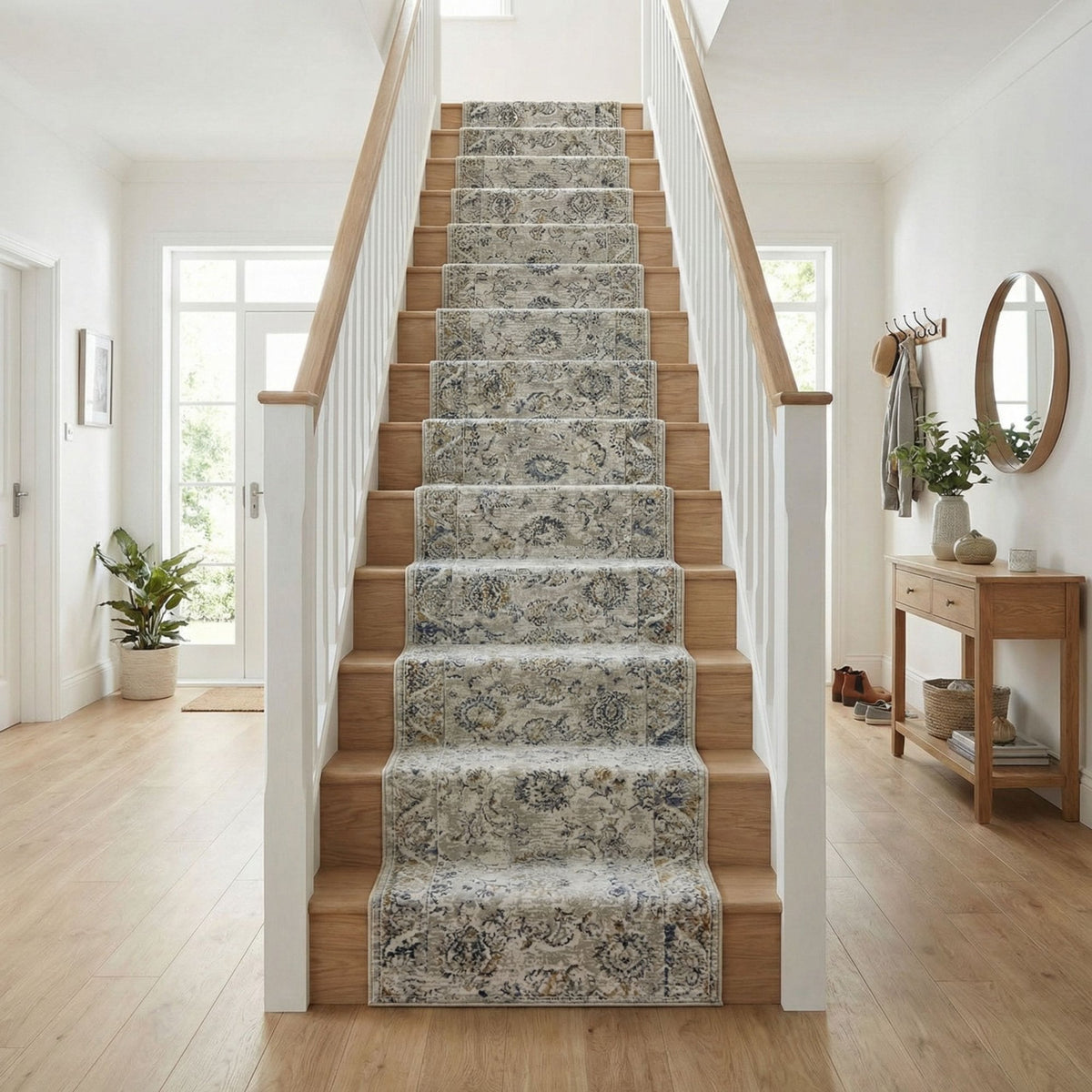 Reha Cream/Multi 1061-199 Stair Runner