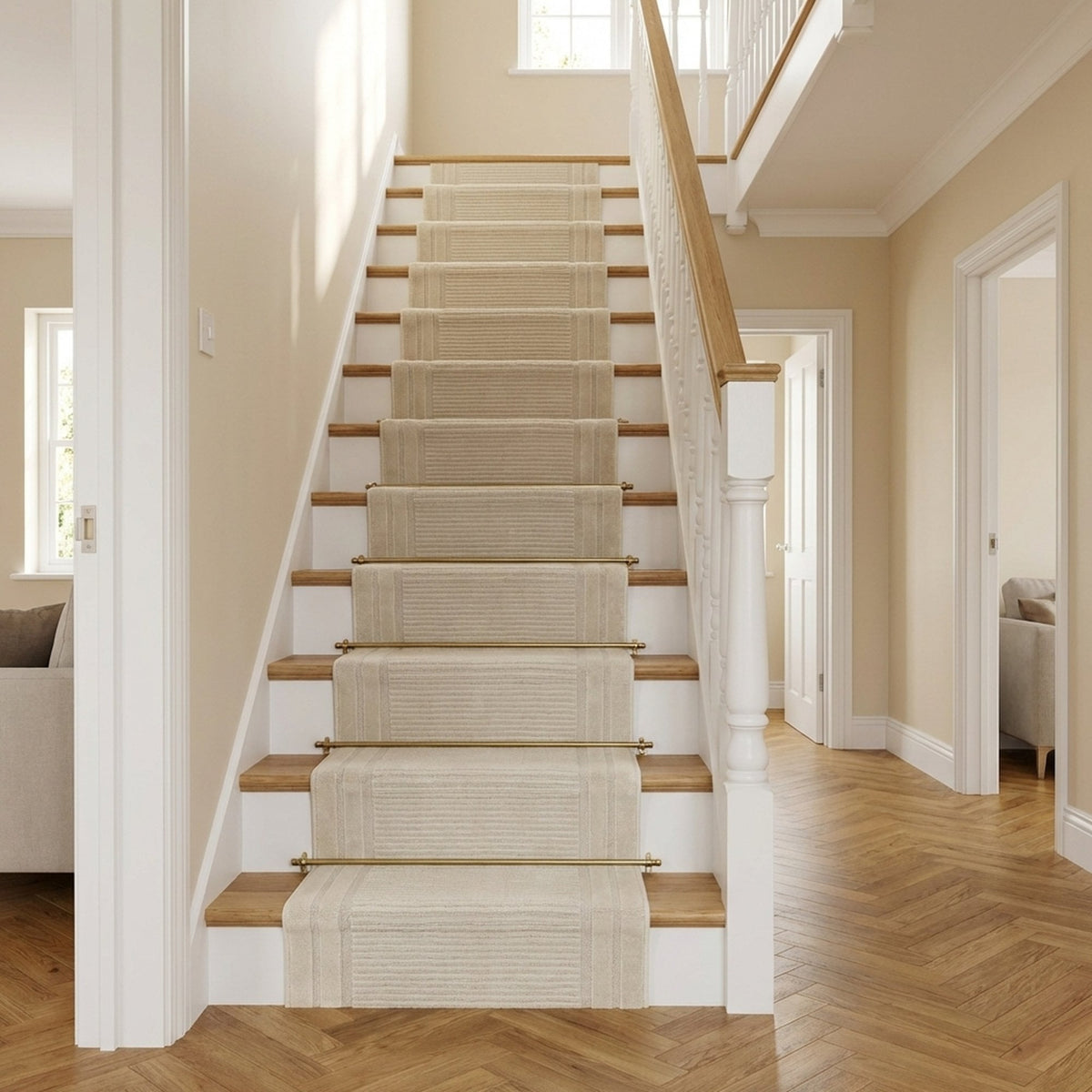 Timeless Beige 6926-800 Stair Runner