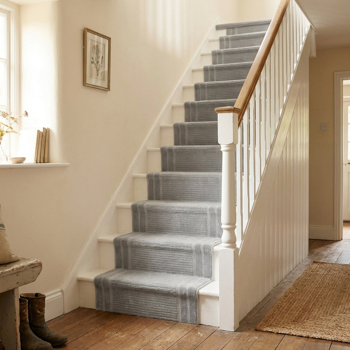 Timeless Gray 6931-900 Stair Runner