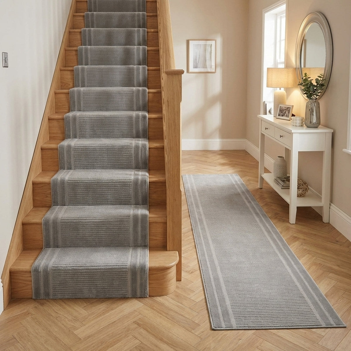 Timeless Gray 6931-900 Stair Runner