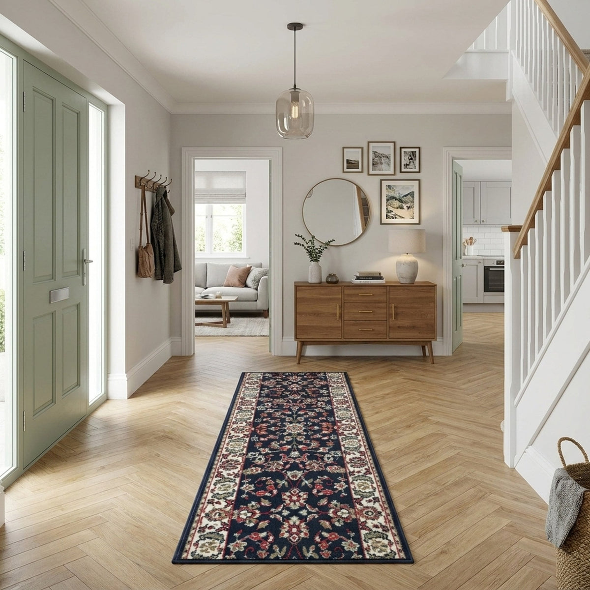 Persian Blue  Hall Runner