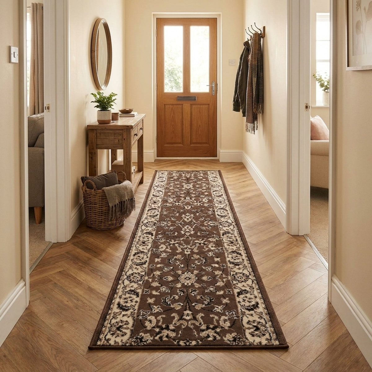 Persian Brown Rug Runner