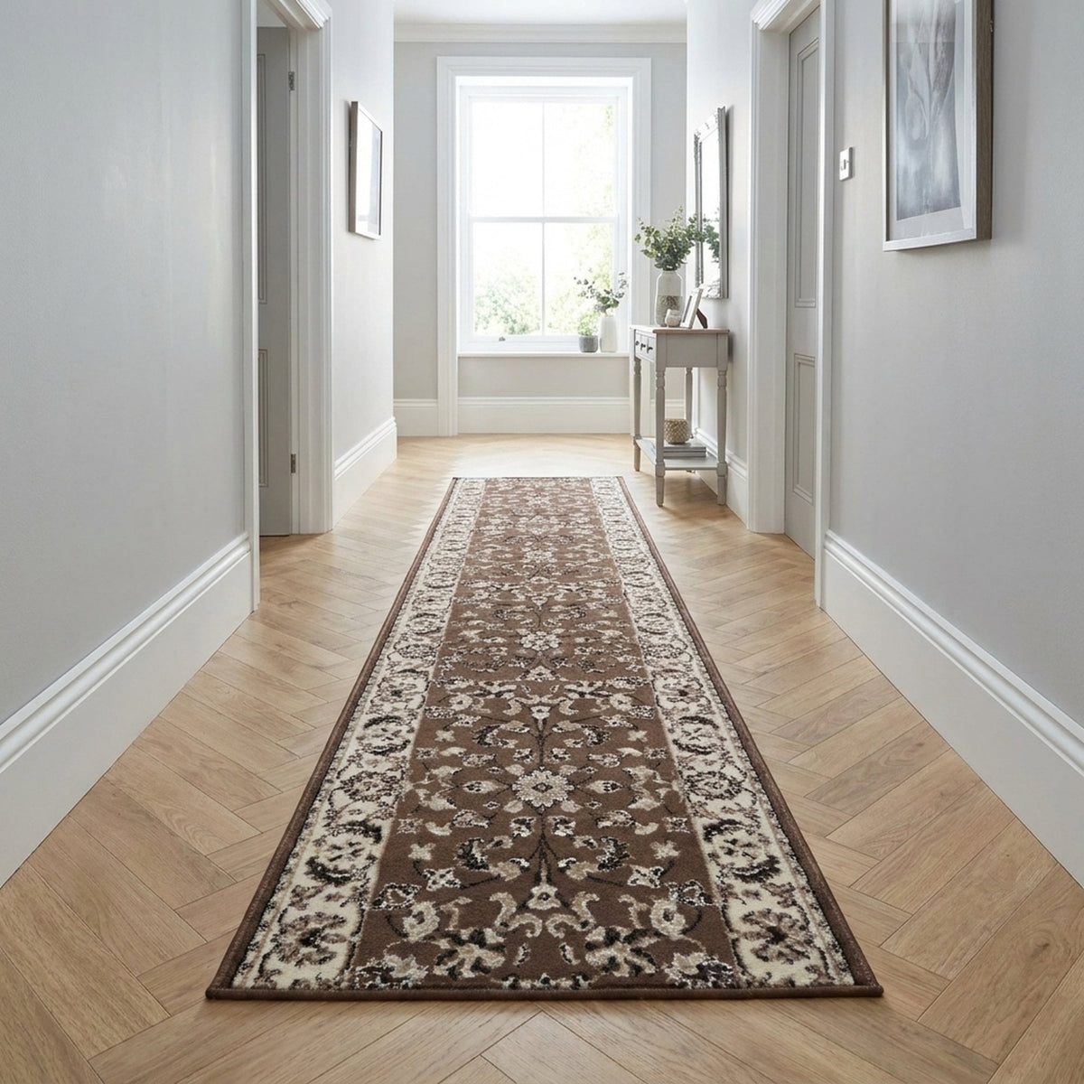 Persian Brown Rug Runner