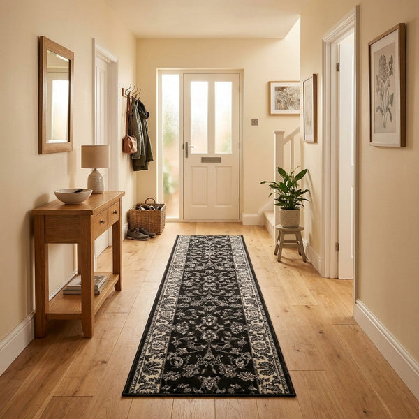 Persian Dark Grey Hall Runner
