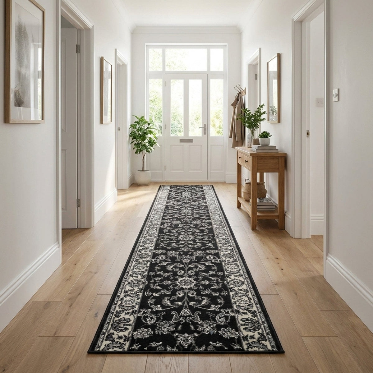 Persian Dark Grey Hall Runner