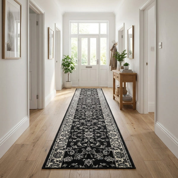 Persian Dark Grey Hall Runner