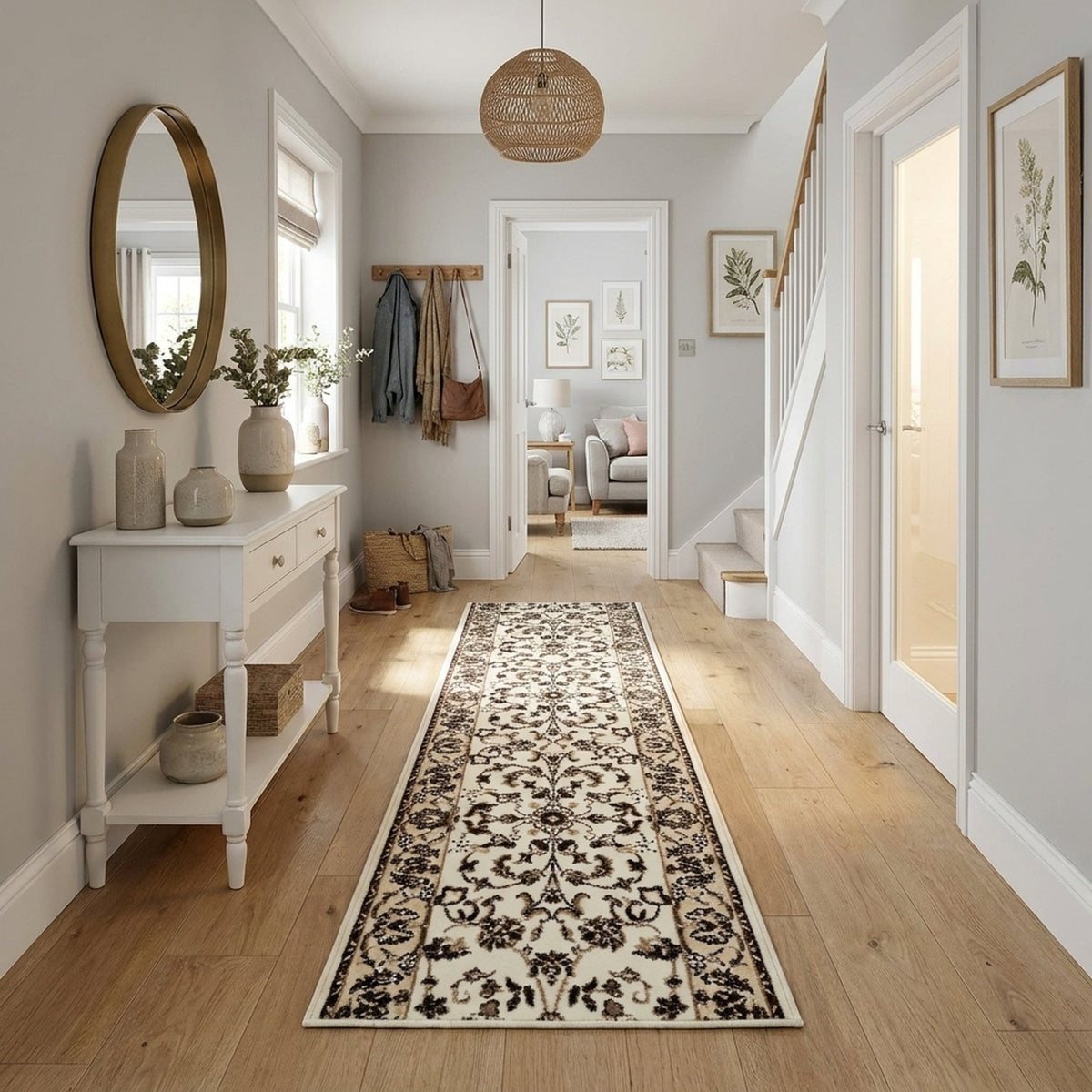 Persian Ivory  Hall Runner