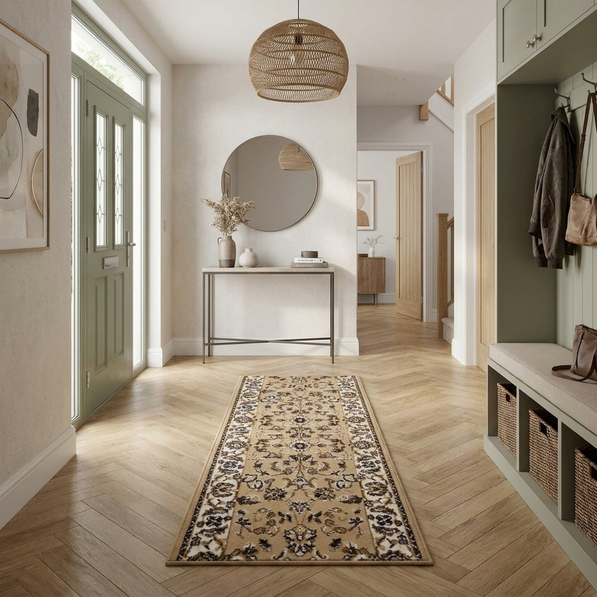 Persian Tan Hall Runner