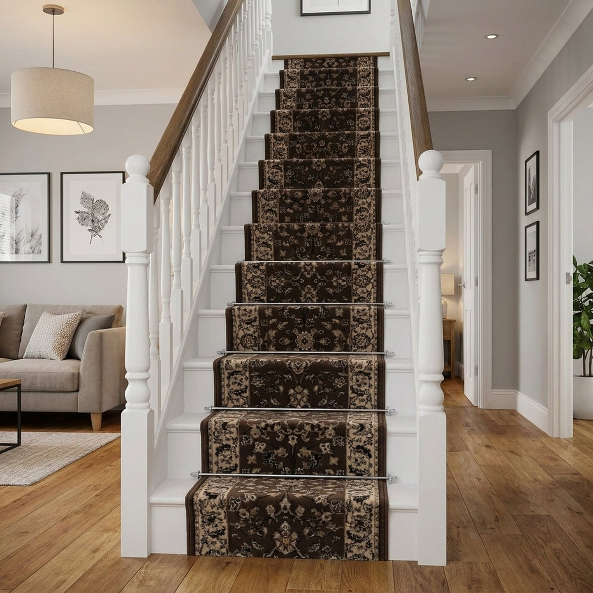 Persian Brown Stair Runner