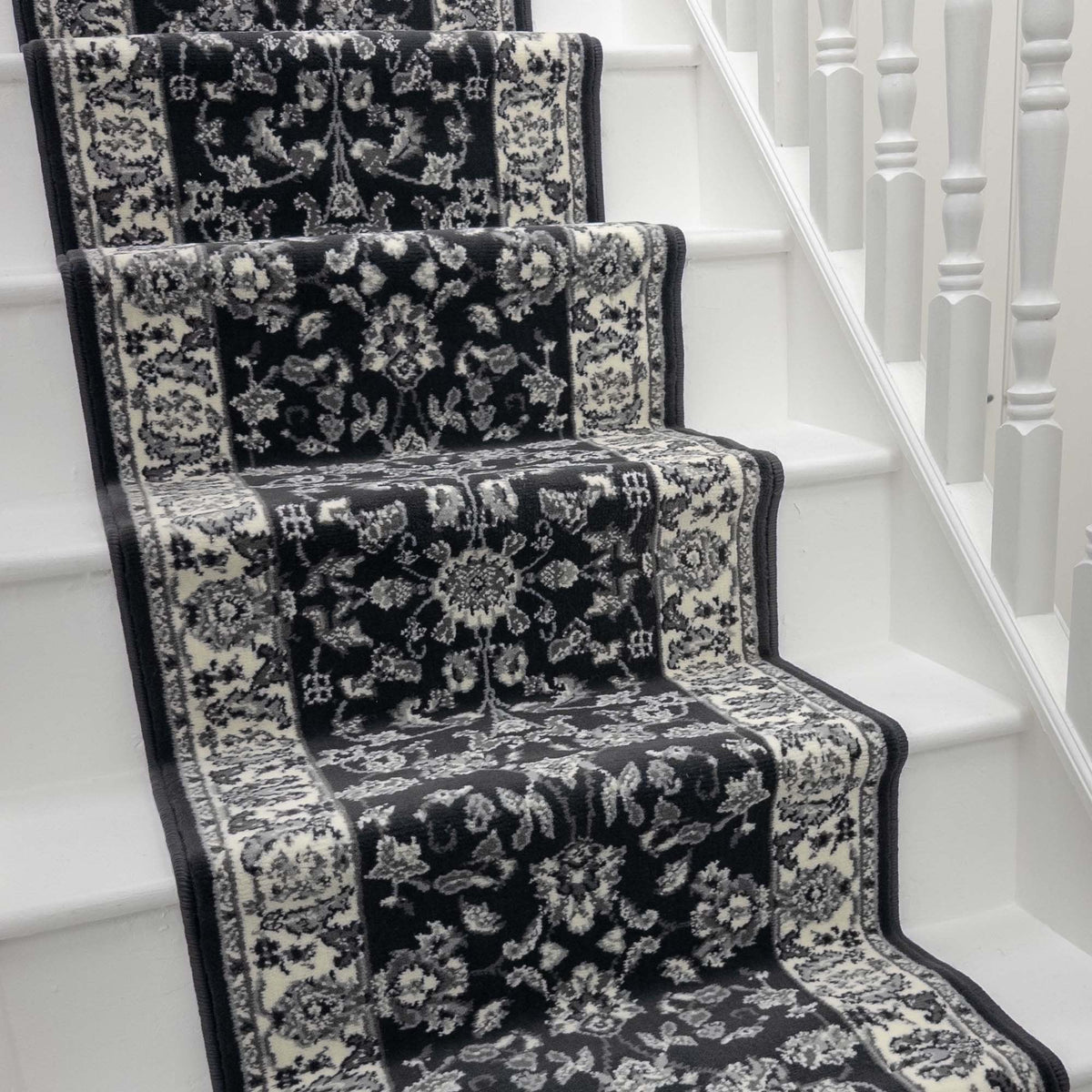 Persian Dark Gray Stair Runner