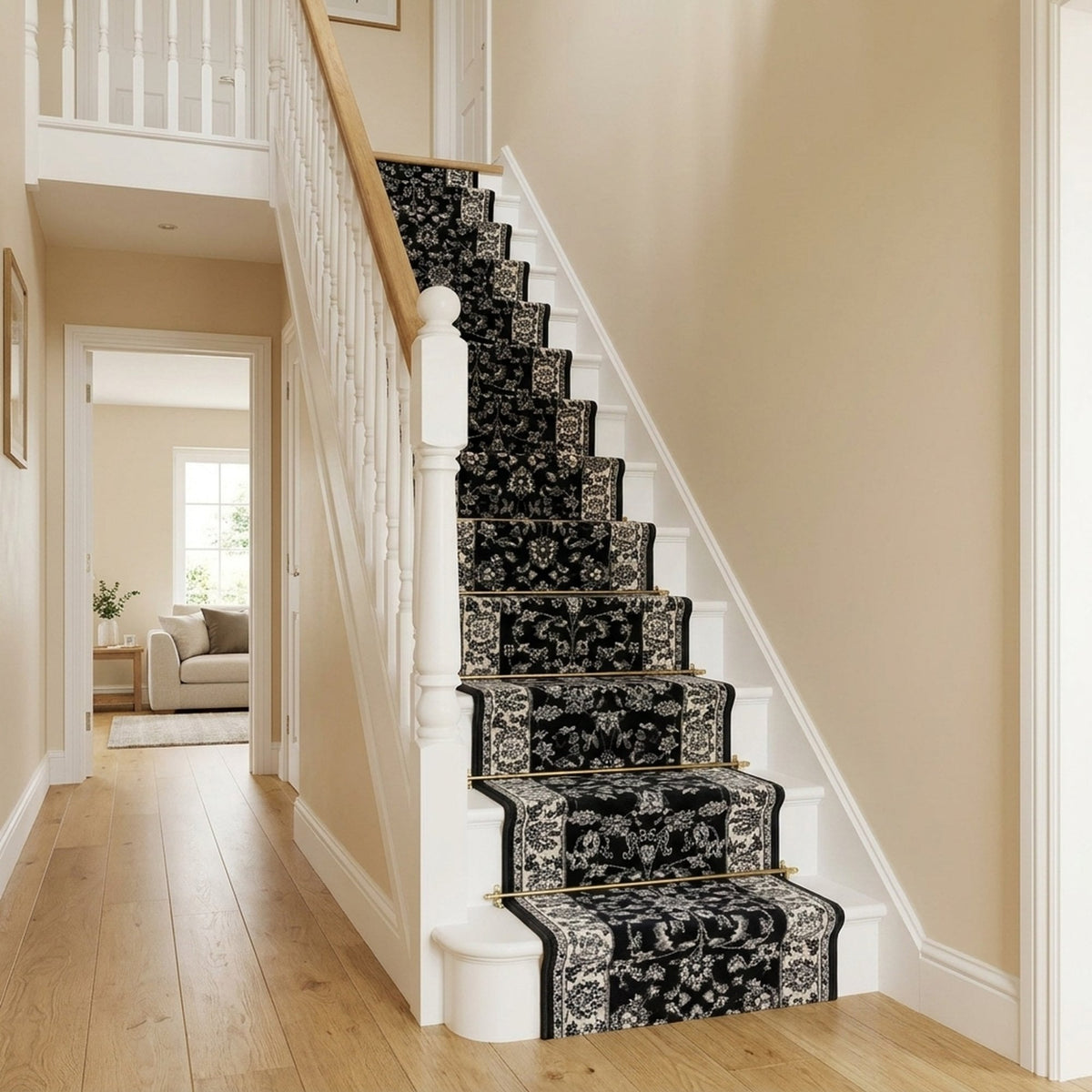 Persian Dark Grey Stair Runner