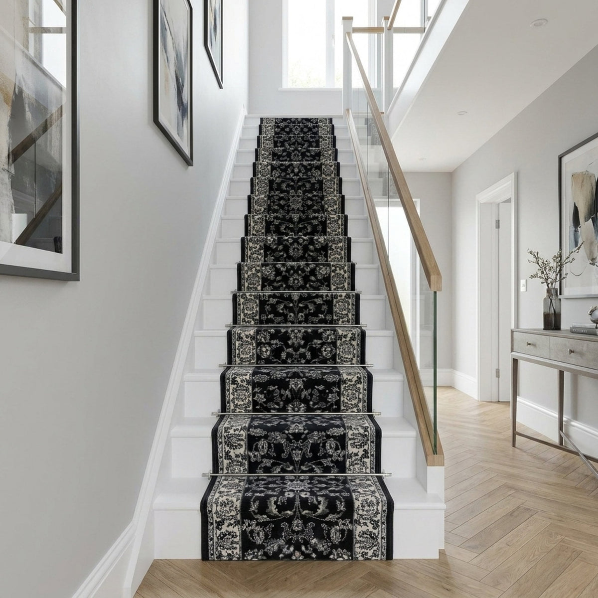 Persian Dark Grey Stair Runner
