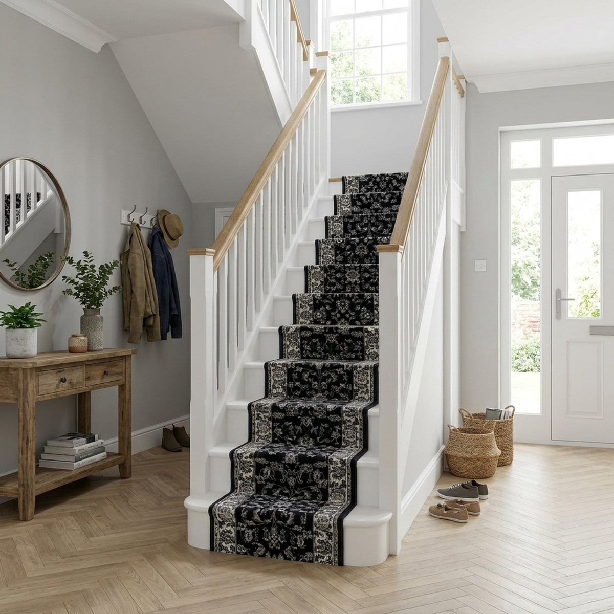 Persian Dark Grey Stair Runner