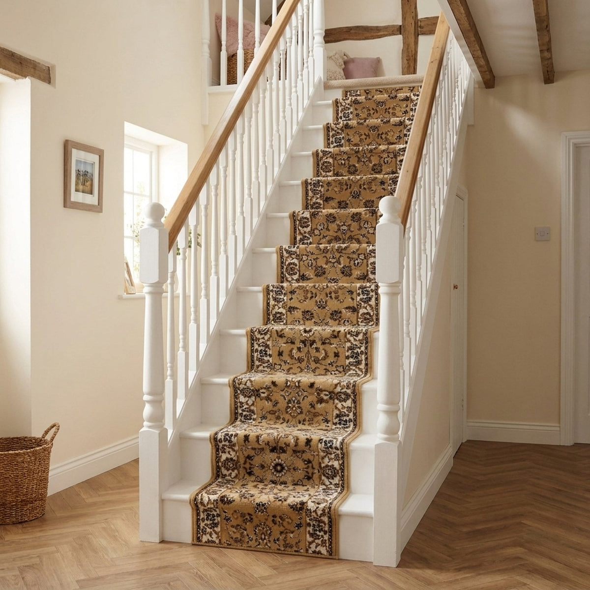 Persian Tan Stair Runner