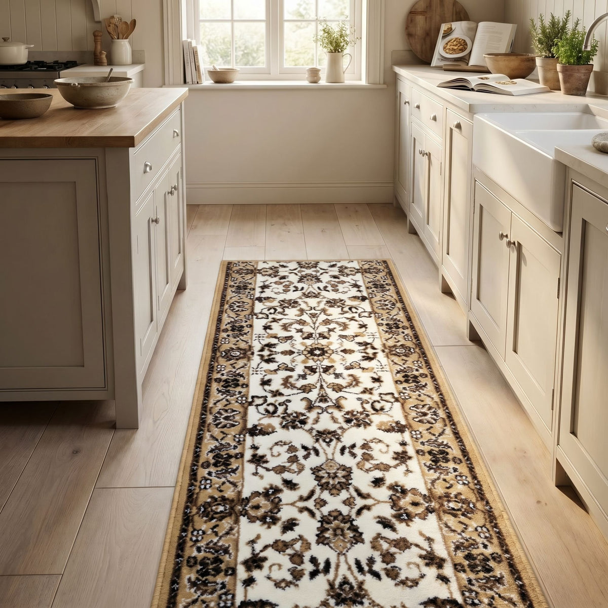 Persian Beige Kitchen Runner
