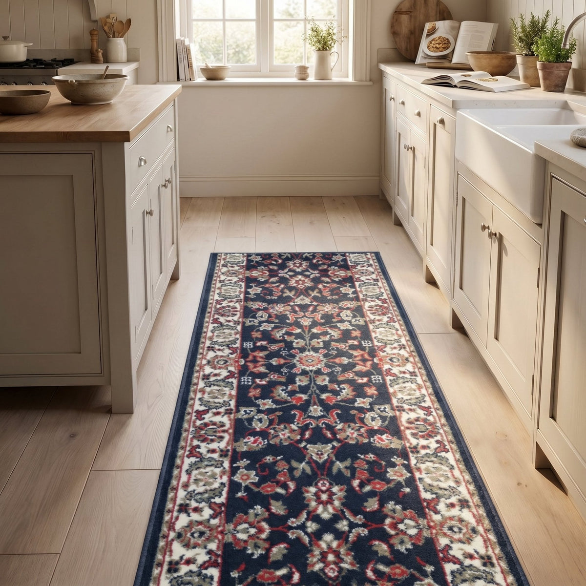 Persian Blue Kitchen Runner