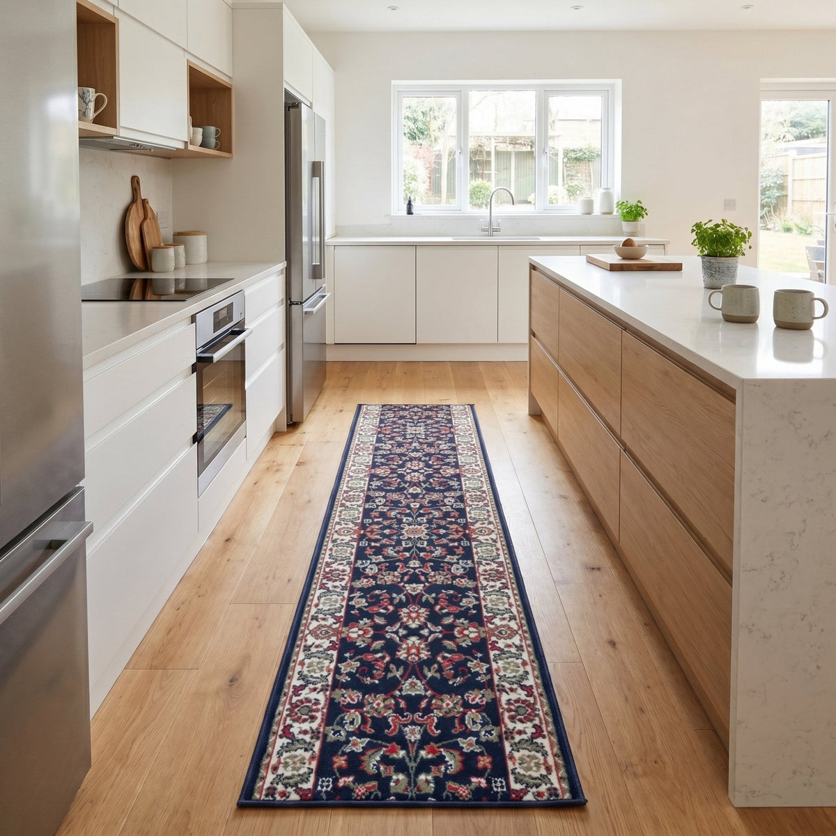 Persian Blue Kitchen Runner