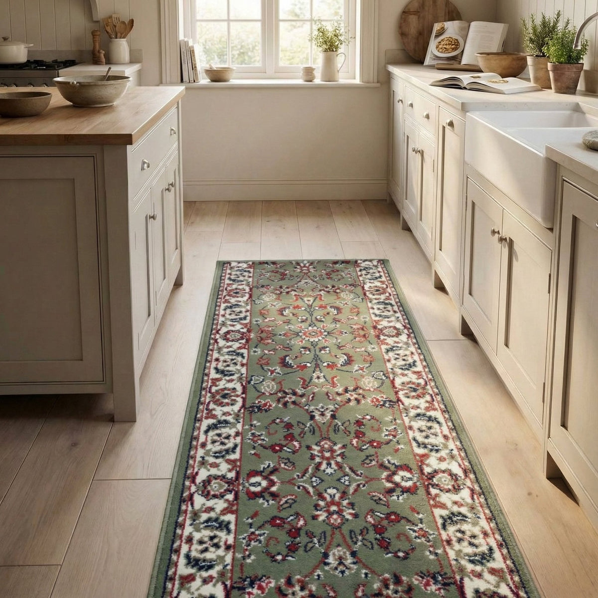 Persian Green Kitchen Runner