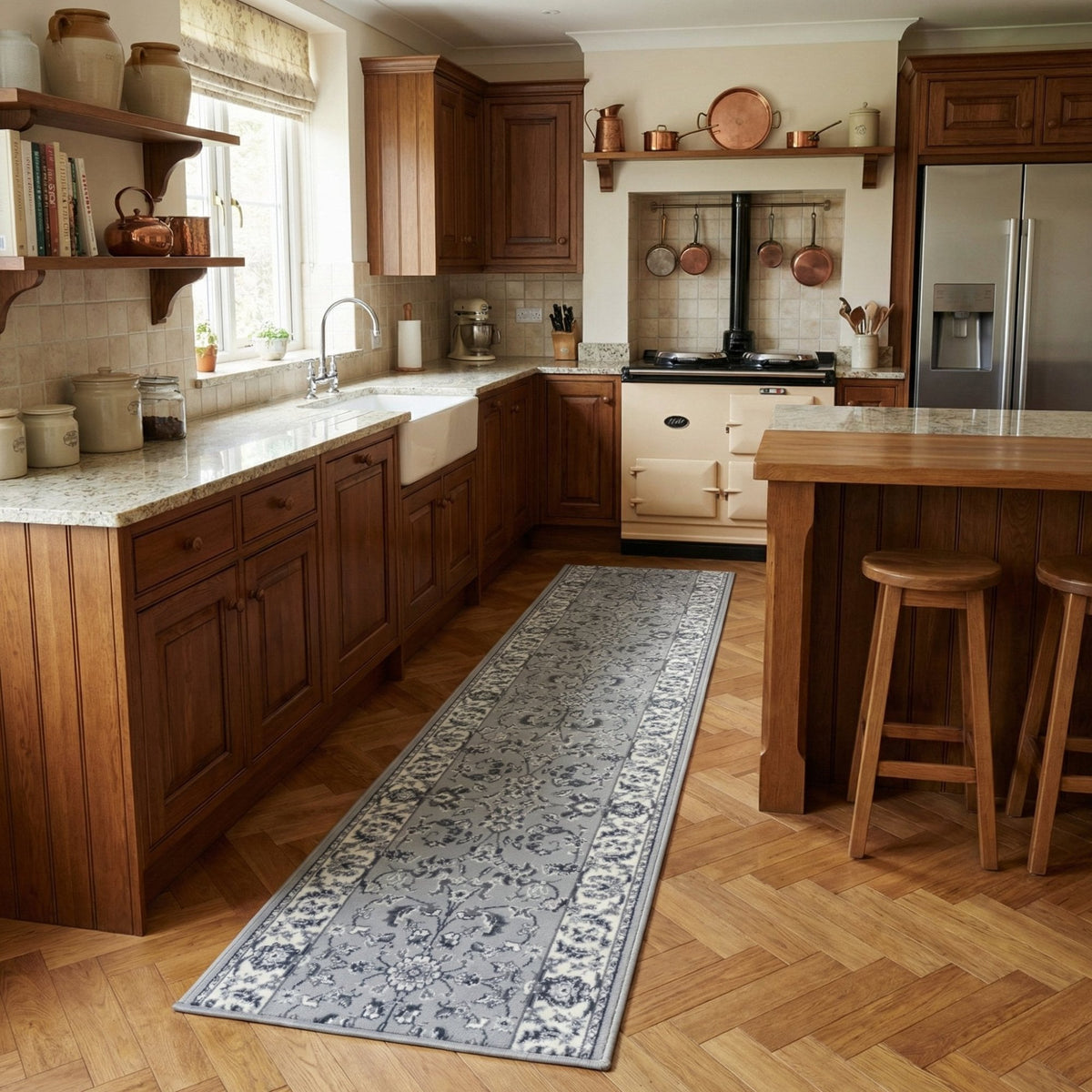 Persian Grey Kitchen Runner