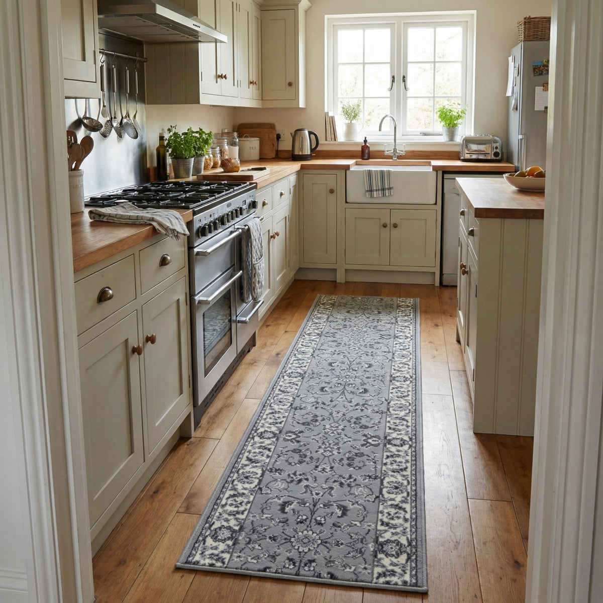 Persian Grey Kitchen Runner