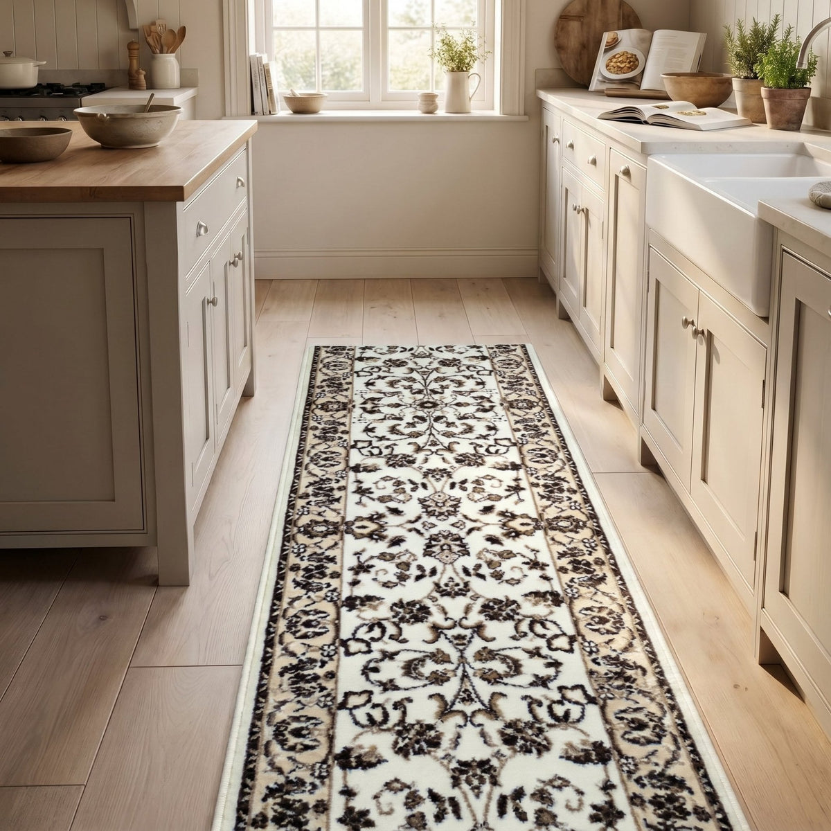 Persian Ivory Kitchen Runner