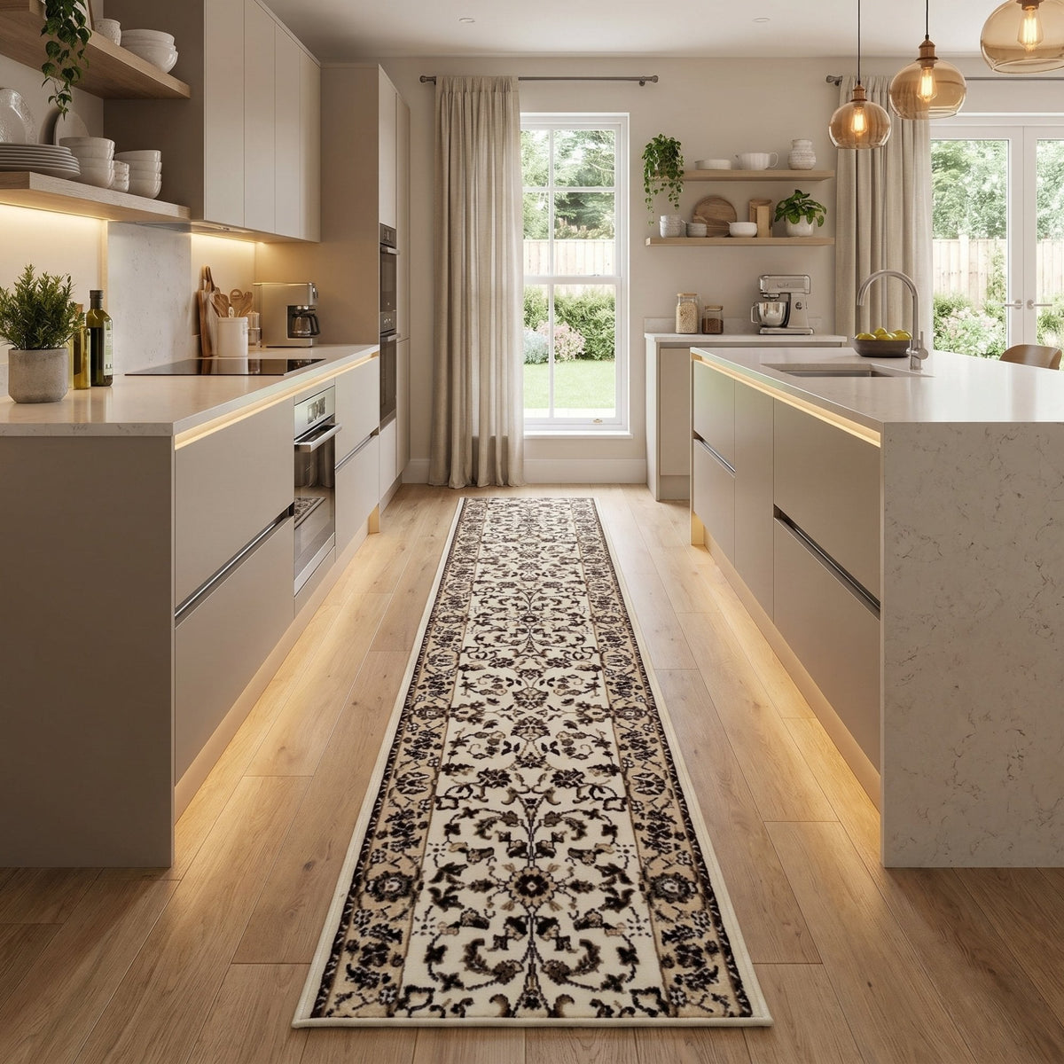 Persian Ivory Kitchen Runner