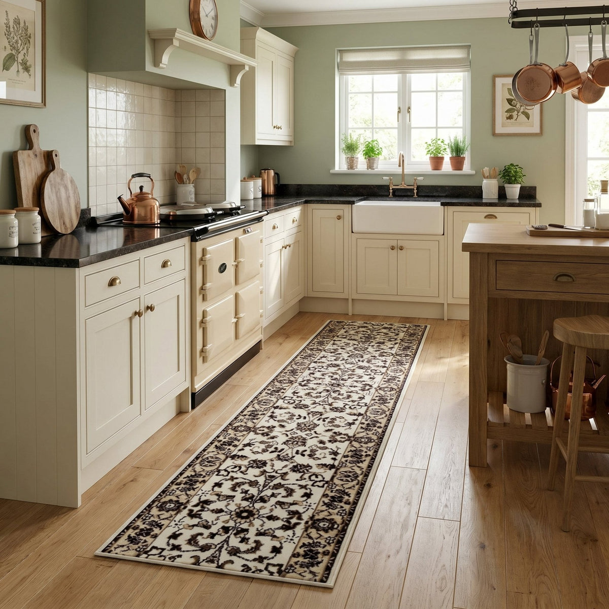 Persian Ivory Kitchen Runner